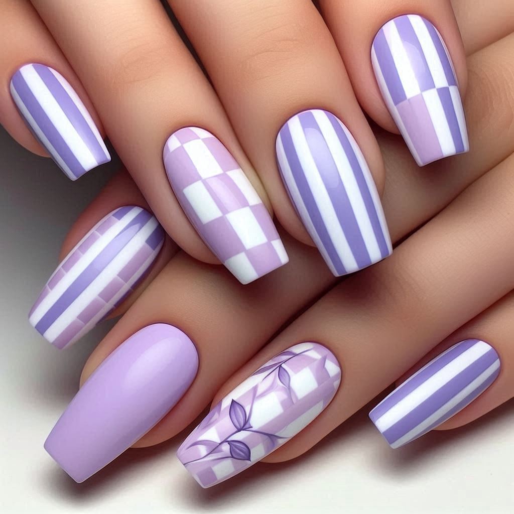 Light Purple Checkered Pattern