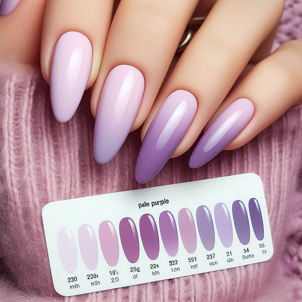 light purple nail designs