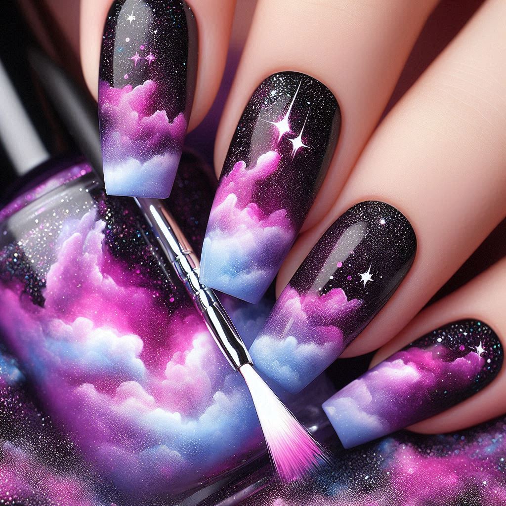 purple nail designs