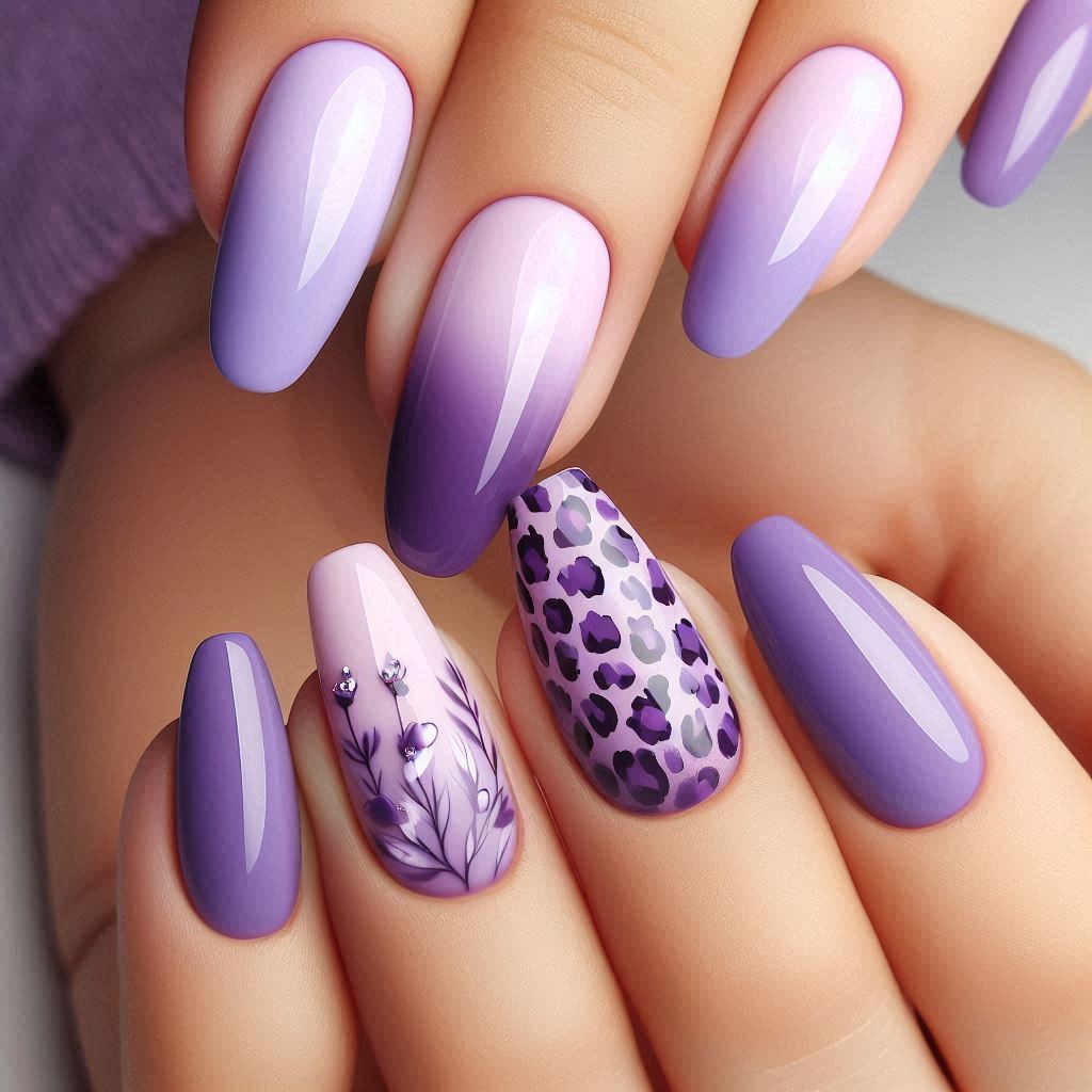 Lilac Purple Nail Designs