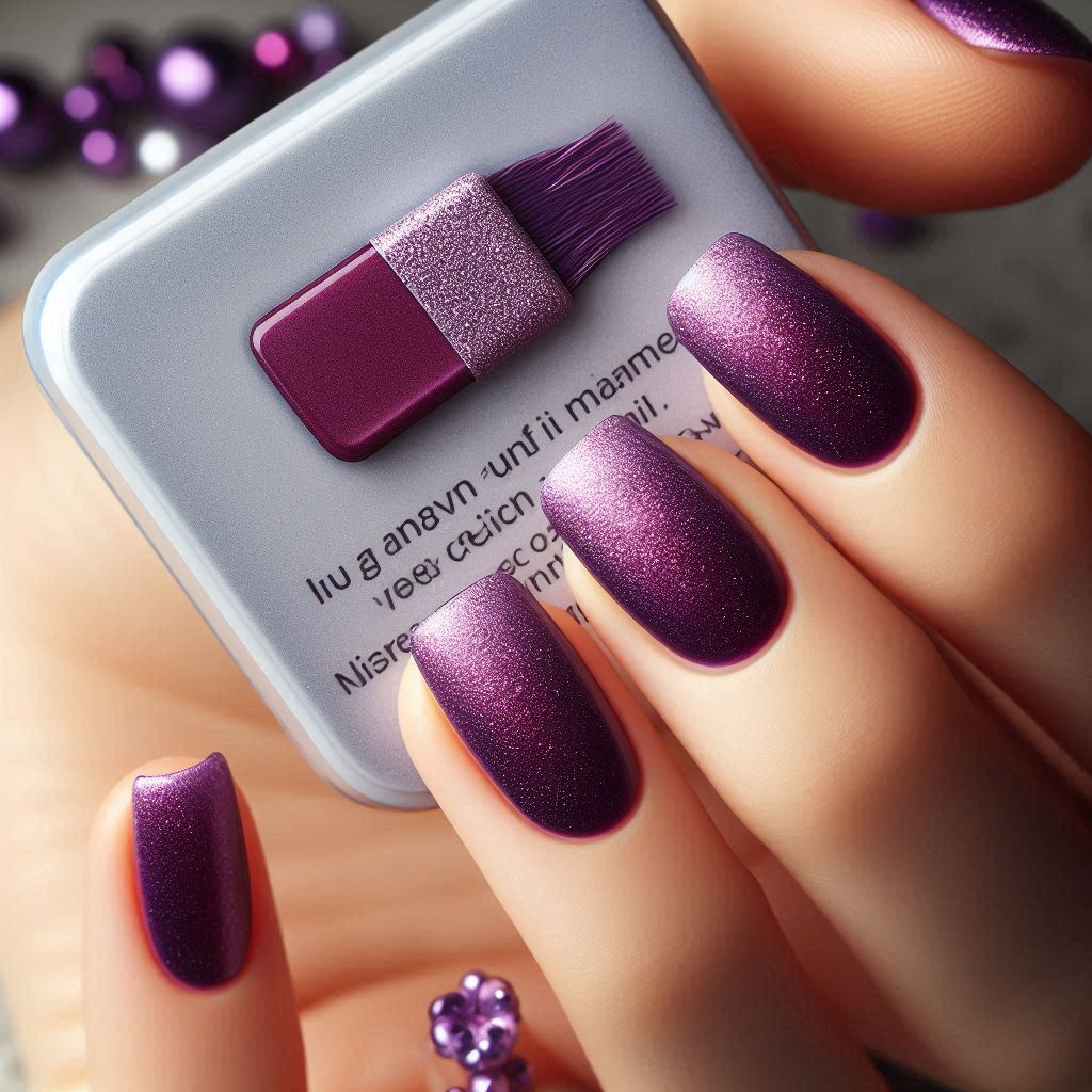 light purple velvet nail designs