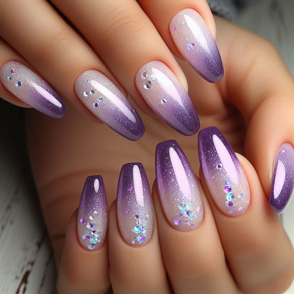 Purple Aura Nails