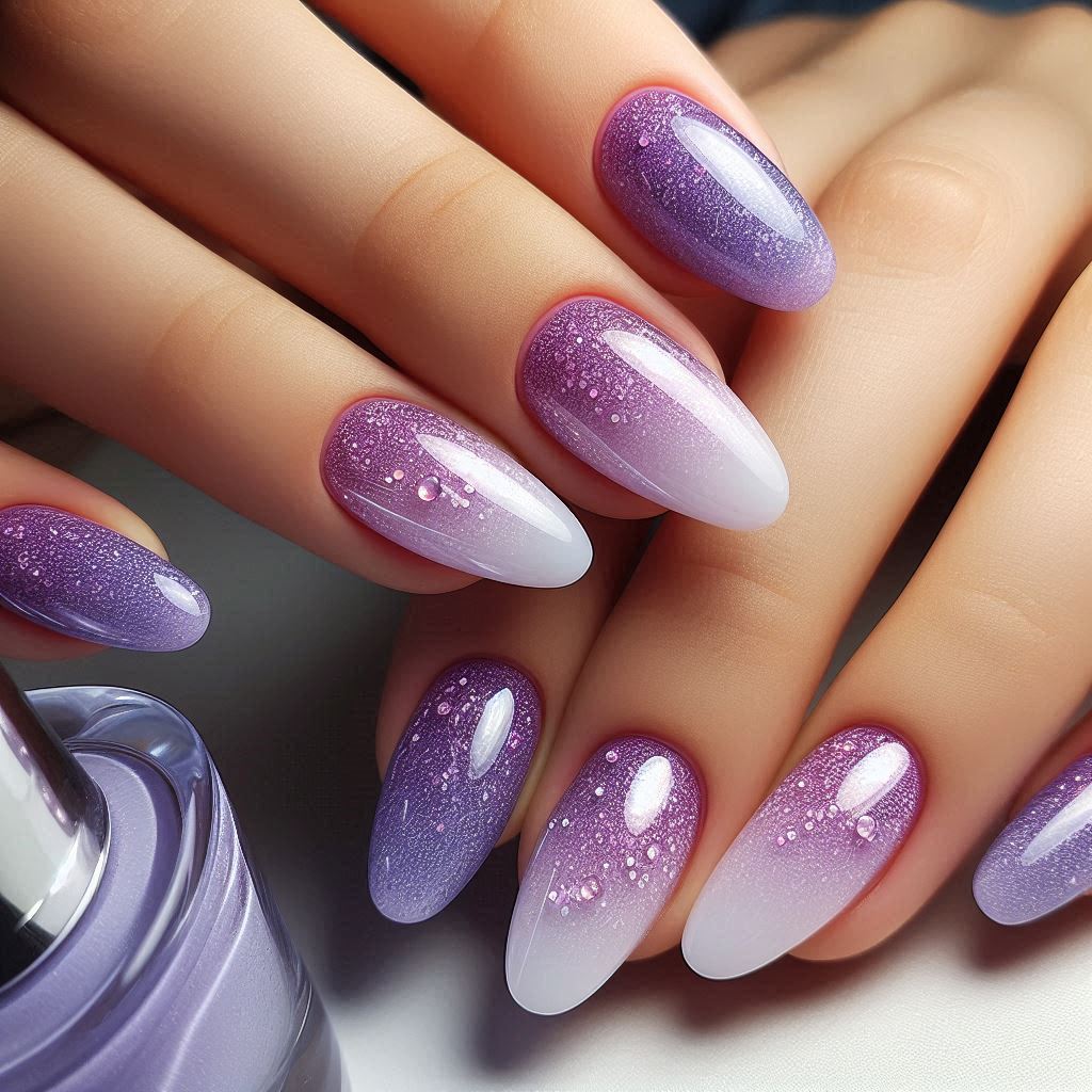 Purple Aura Nails