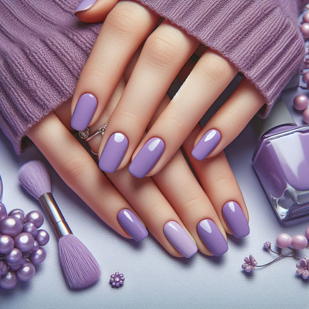 light purple nail designs