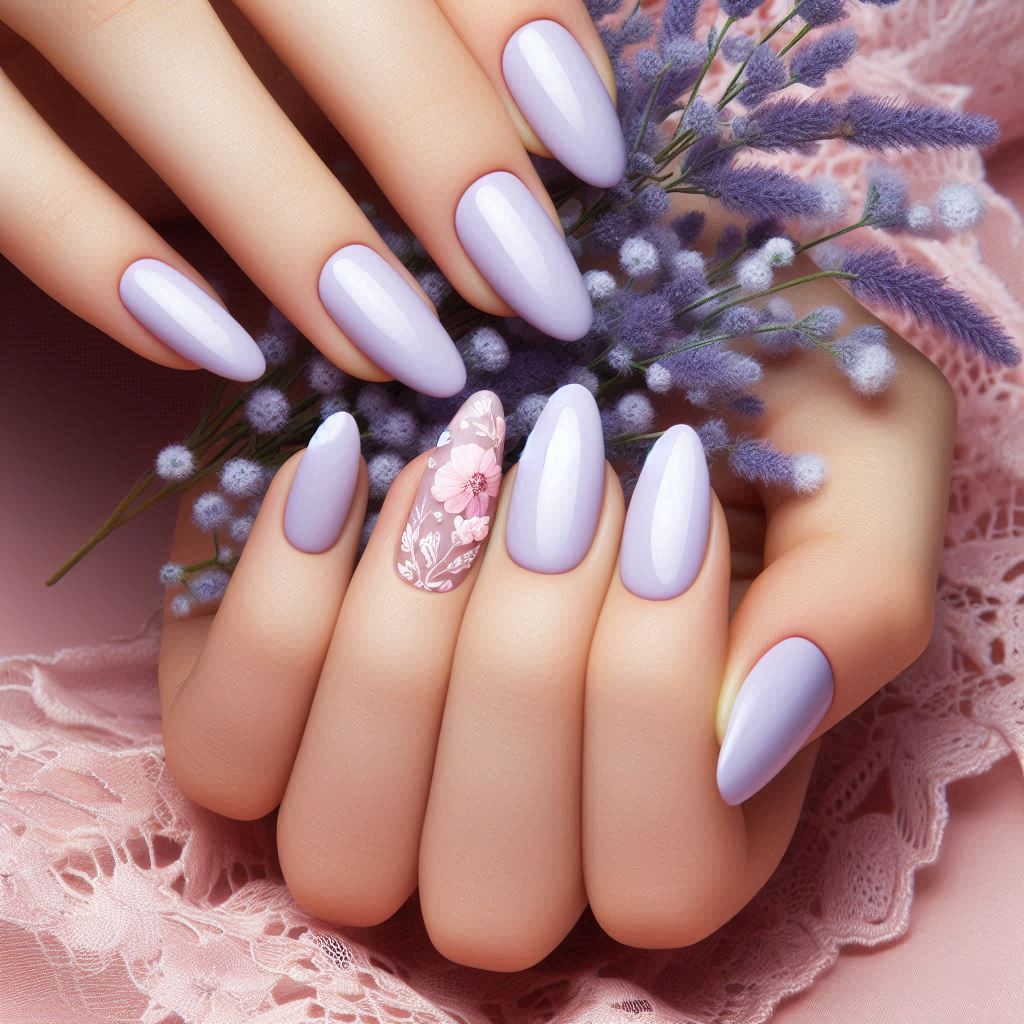 light purple nail designs