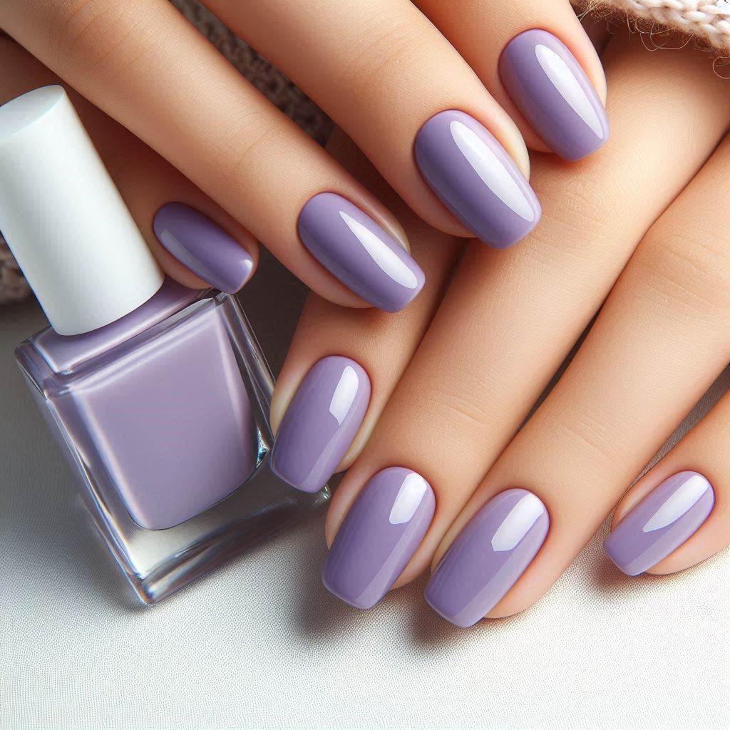 Lilac Color Nail Designs