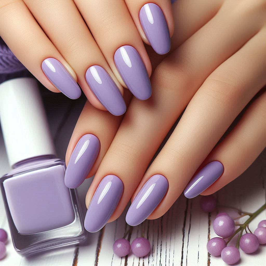 Lilac Color Nail Designs