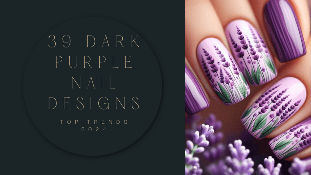 dark purple nail designs