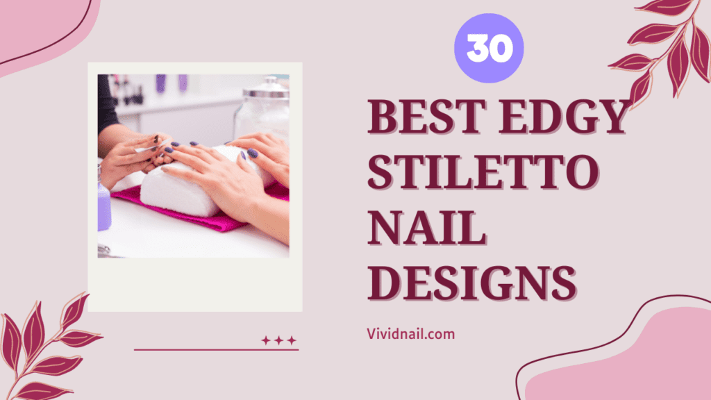 edgy stiletto nail designs