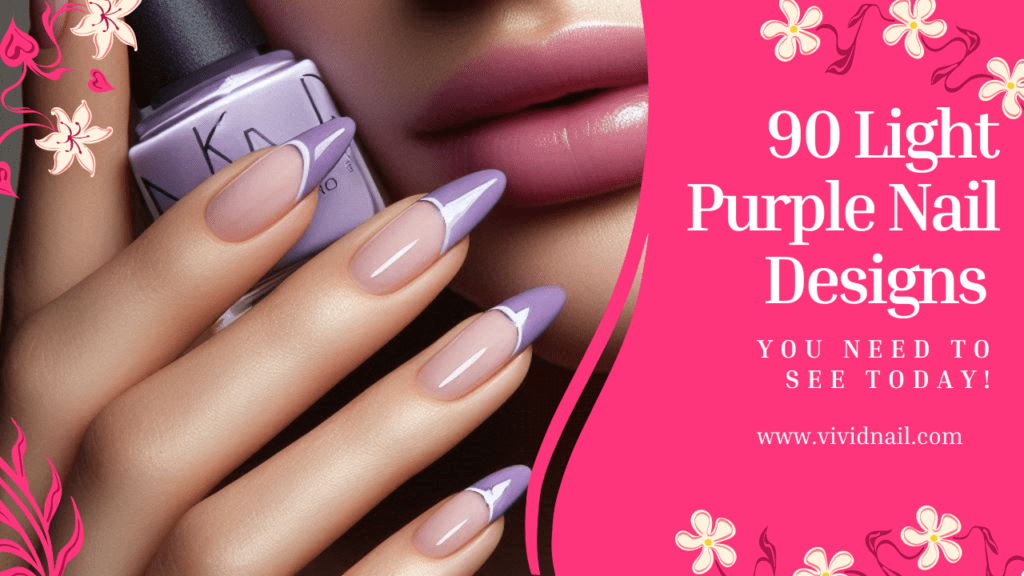 light purple nail designs