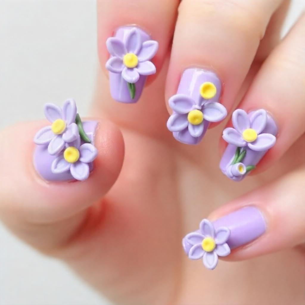 3D Lavender Flowers