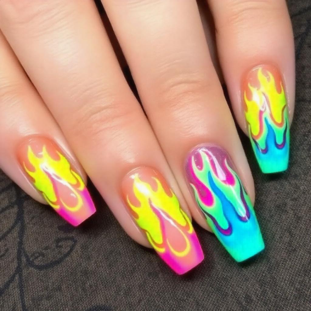 edgy stiletto nail designs