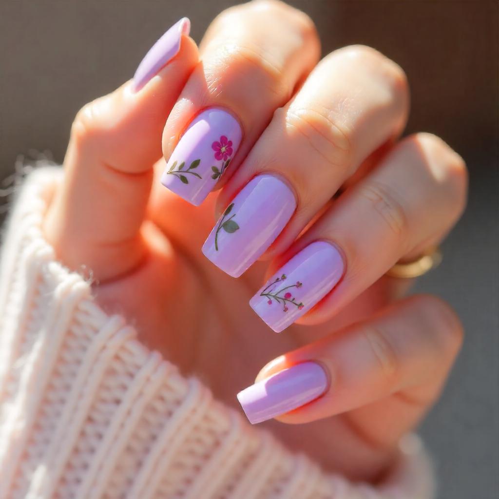 Lavender Spring Nails