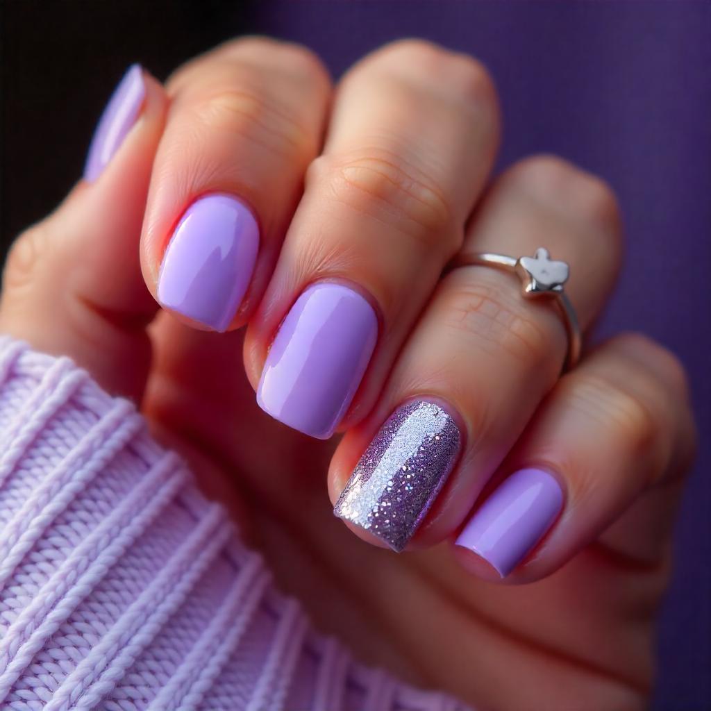 Statement Glitter Nail designs