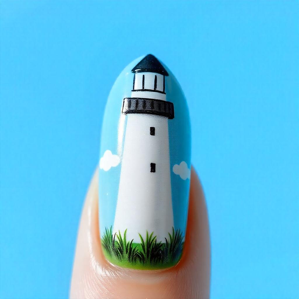 lighthouse nail designs