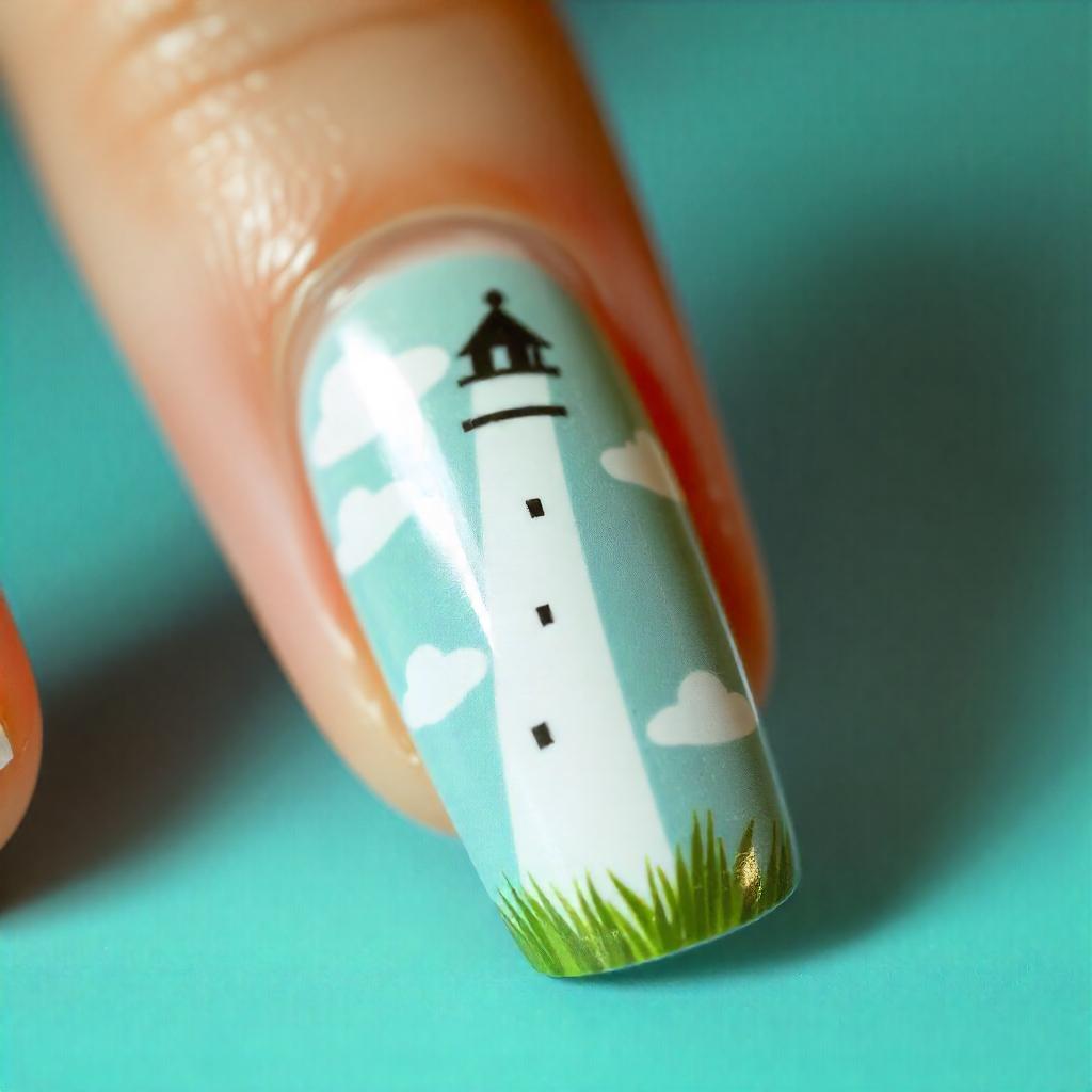 lighthouse nail designs