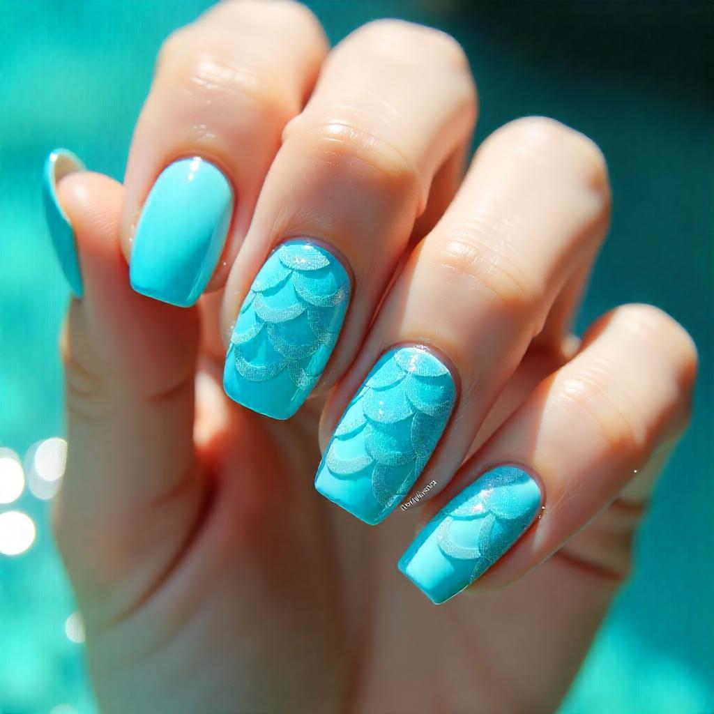 mermaid nails