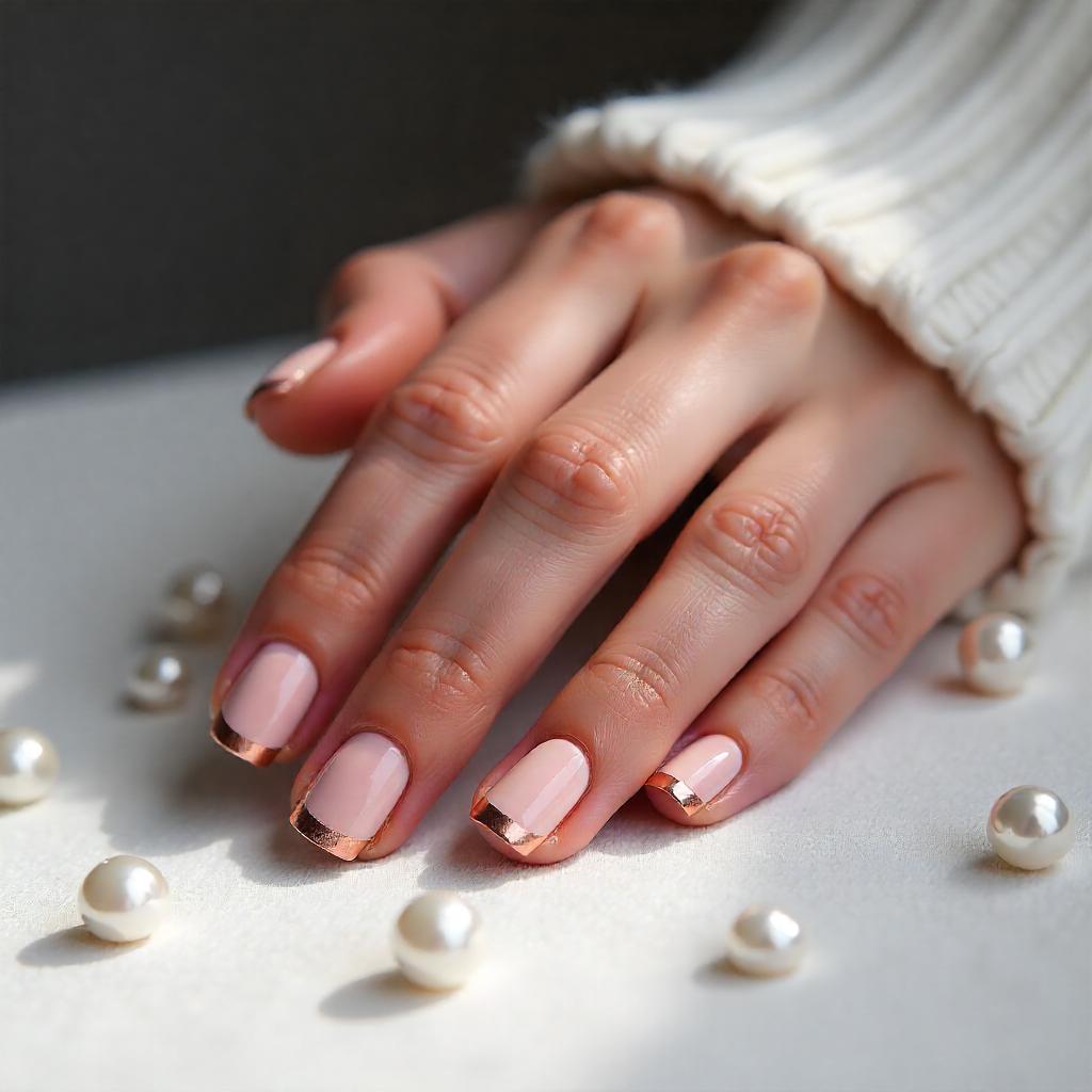 french tip nail art