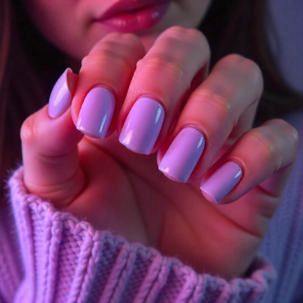 simple lavender nail designs