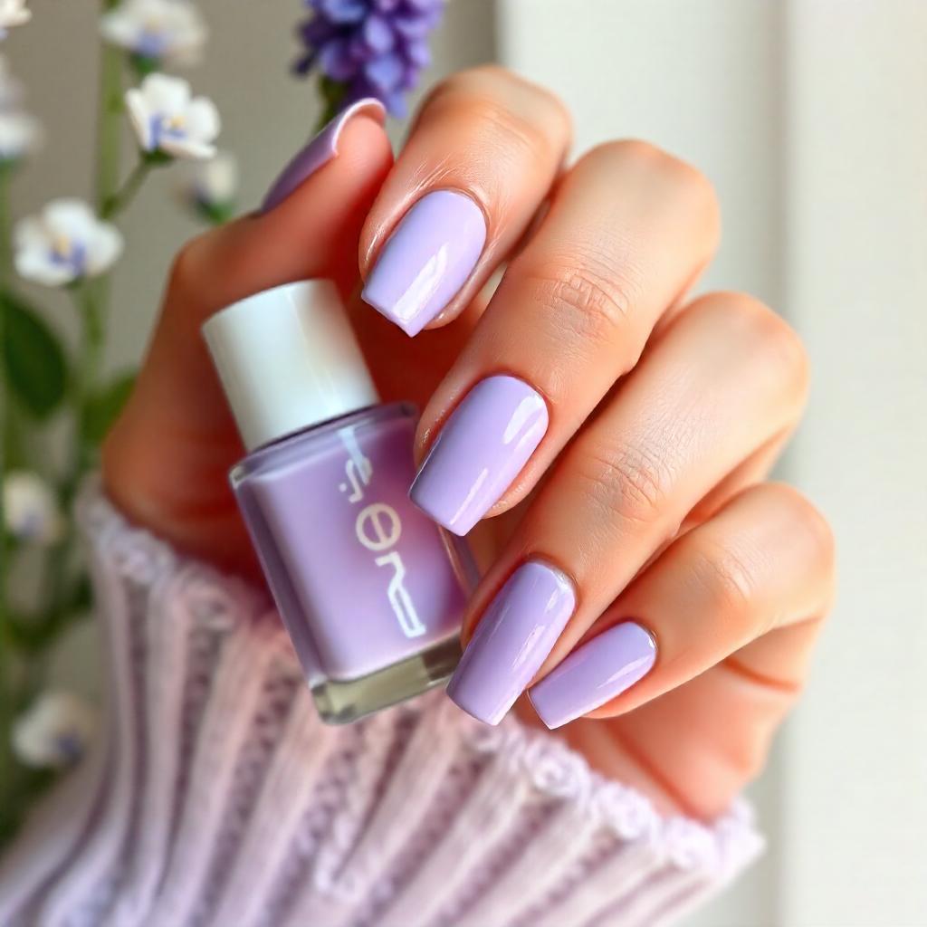 simple lavender nail designs