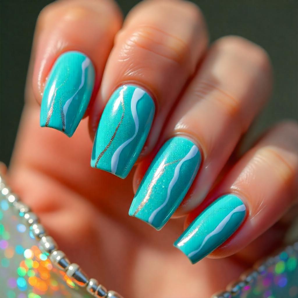 shark fin nail designs