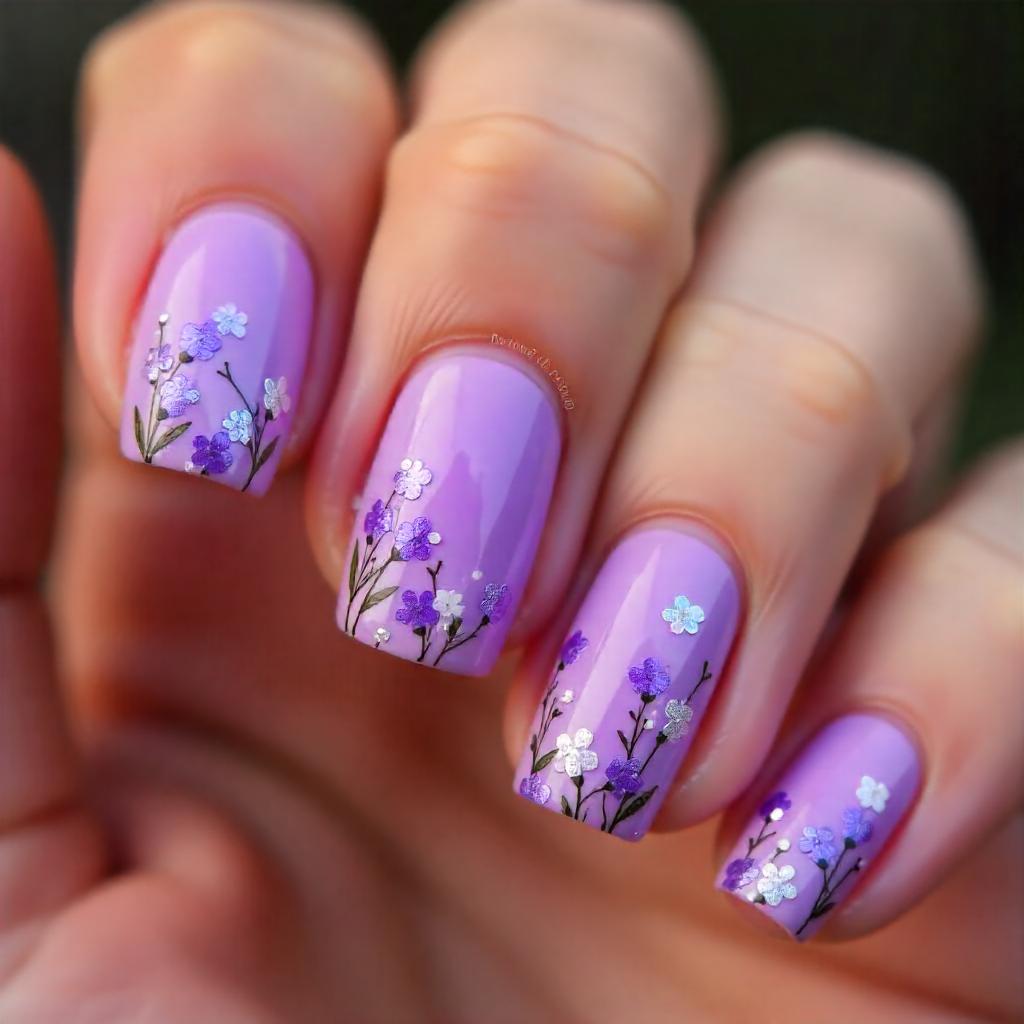 Purple nail designs 2024