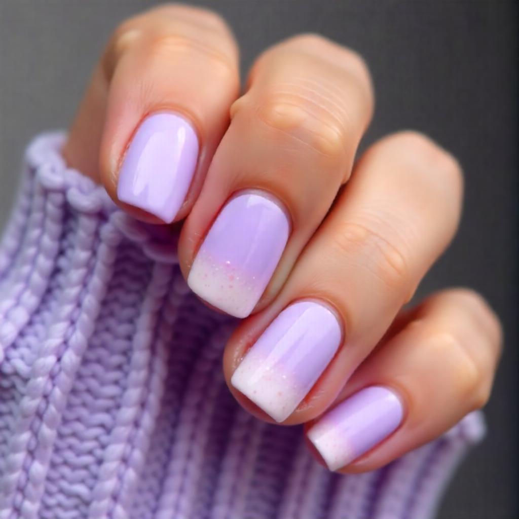 Purple ombré nail designs