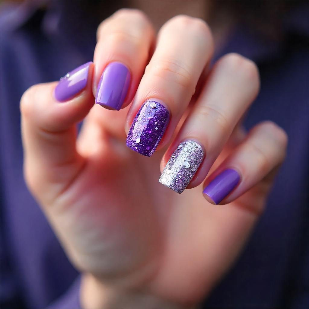 Seasonal Purple Nail Designs 2024