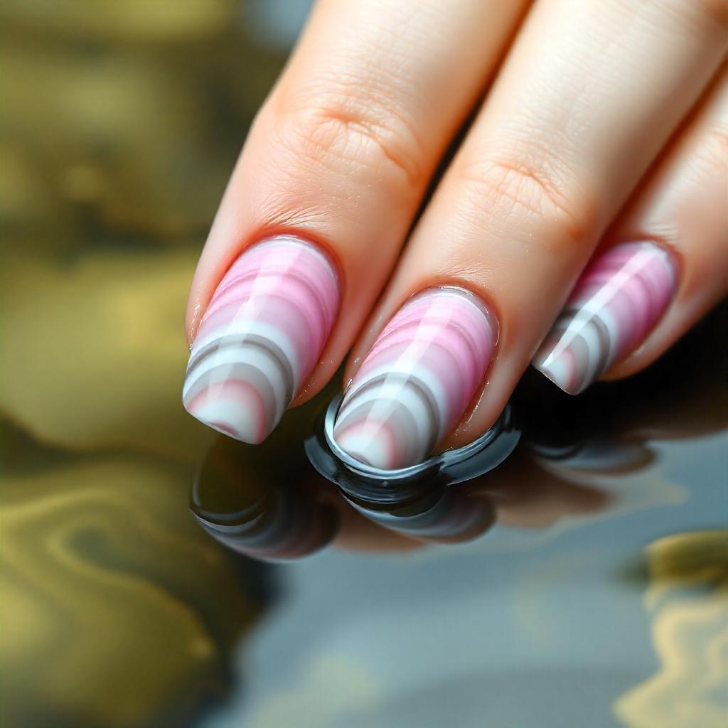 Water Ripple Nails