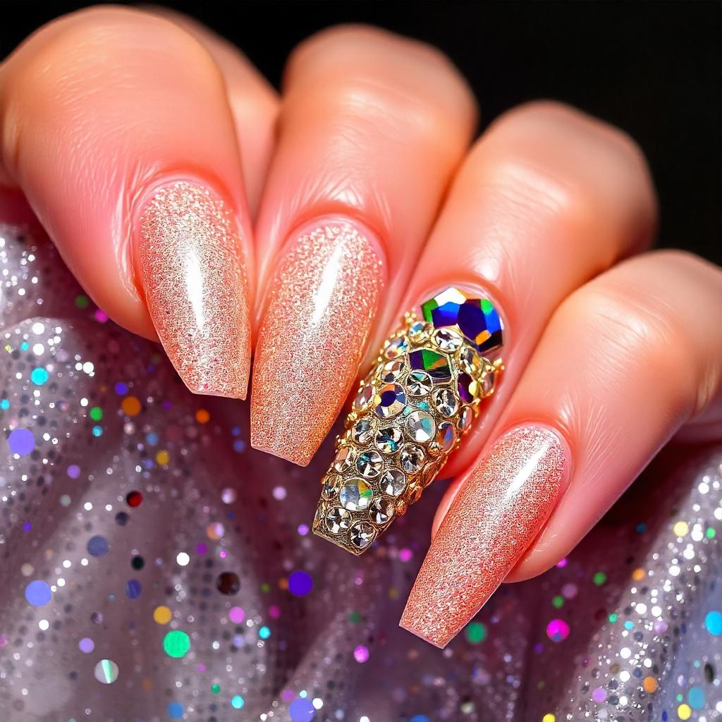 rhinestone nail designs