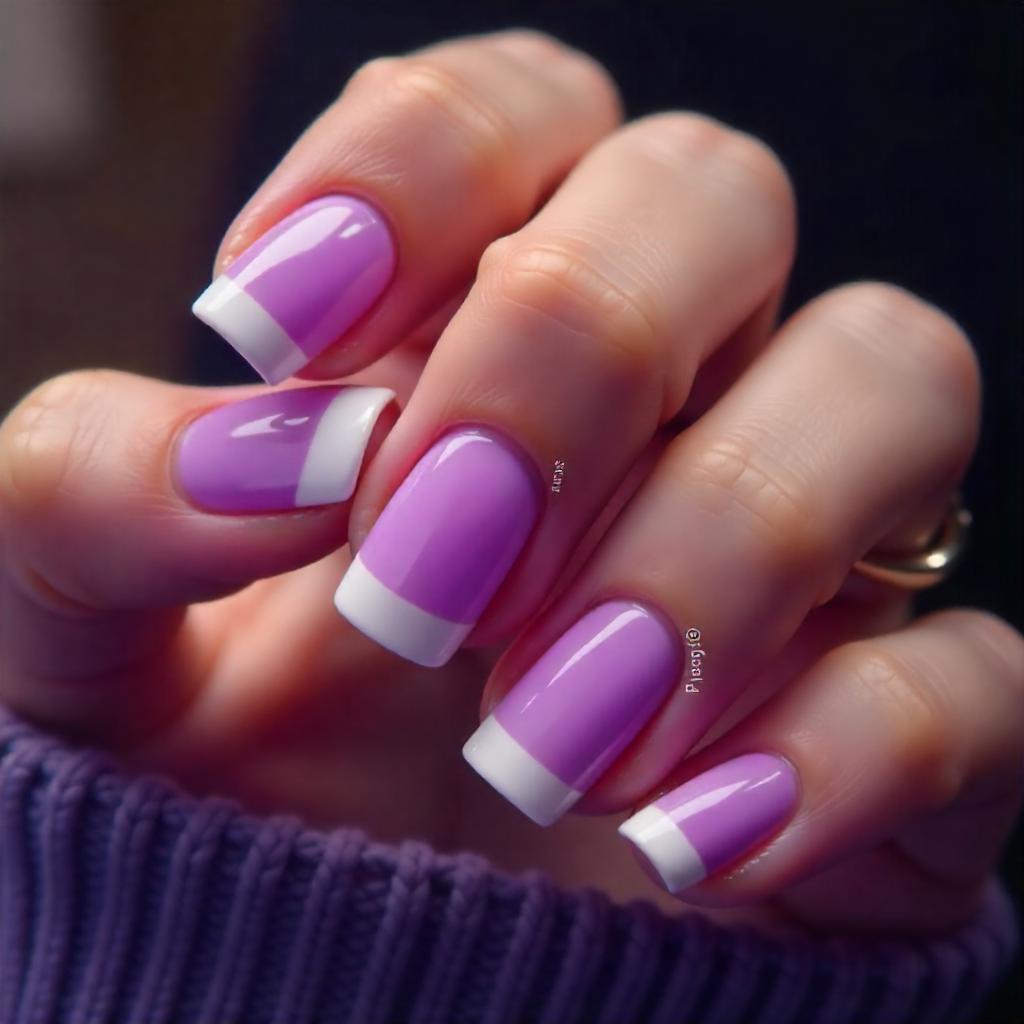 royal purple tip nail designs