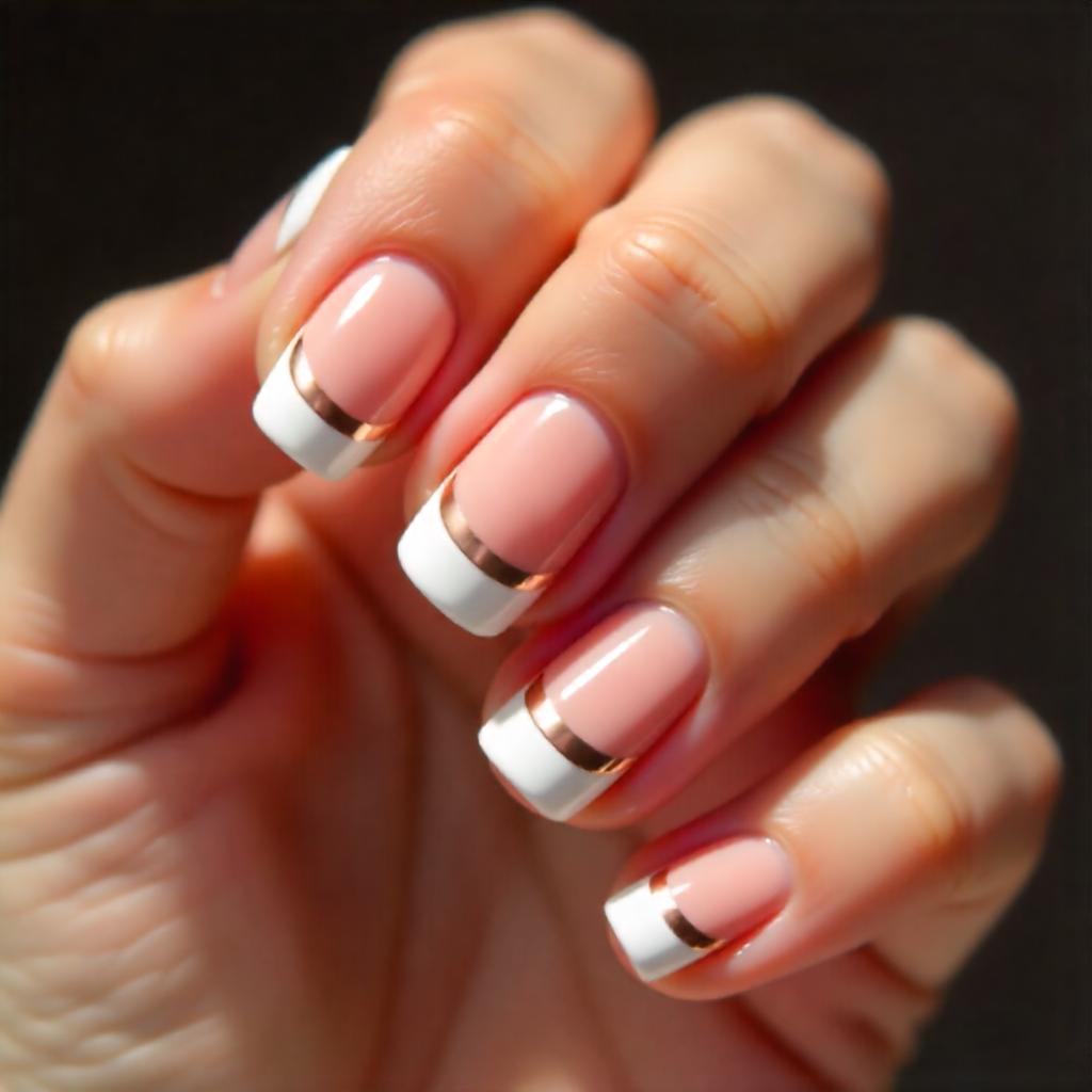 Reverse French Manicure