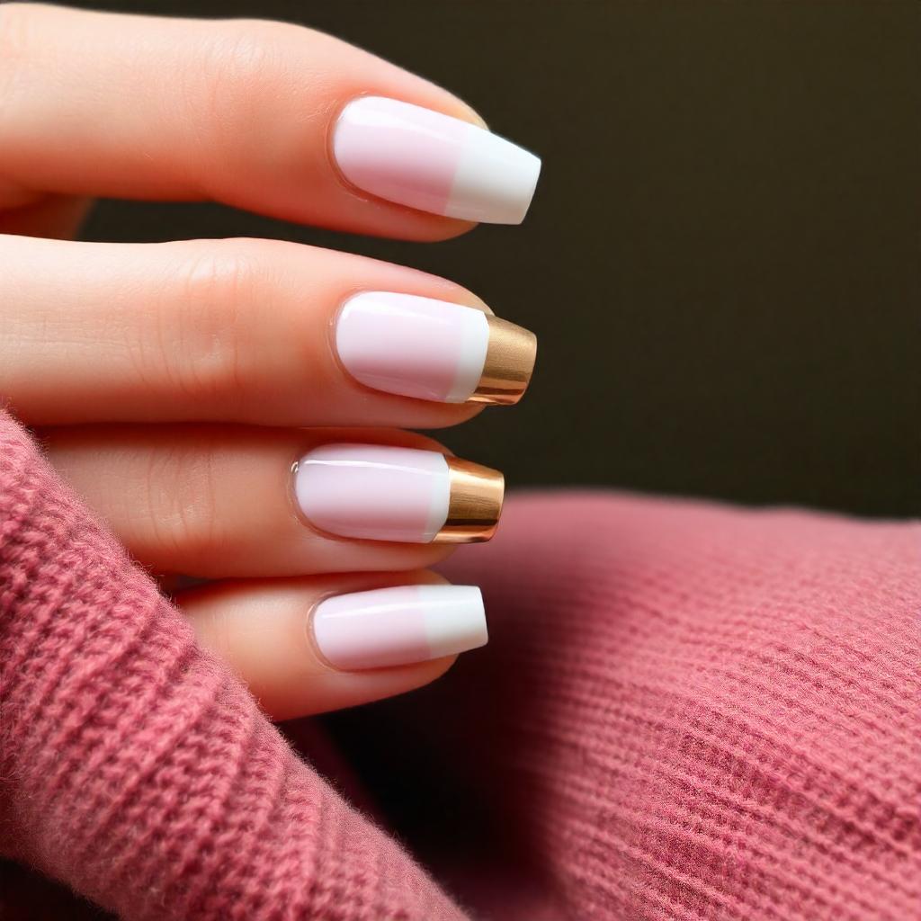 Reverse French Manicure