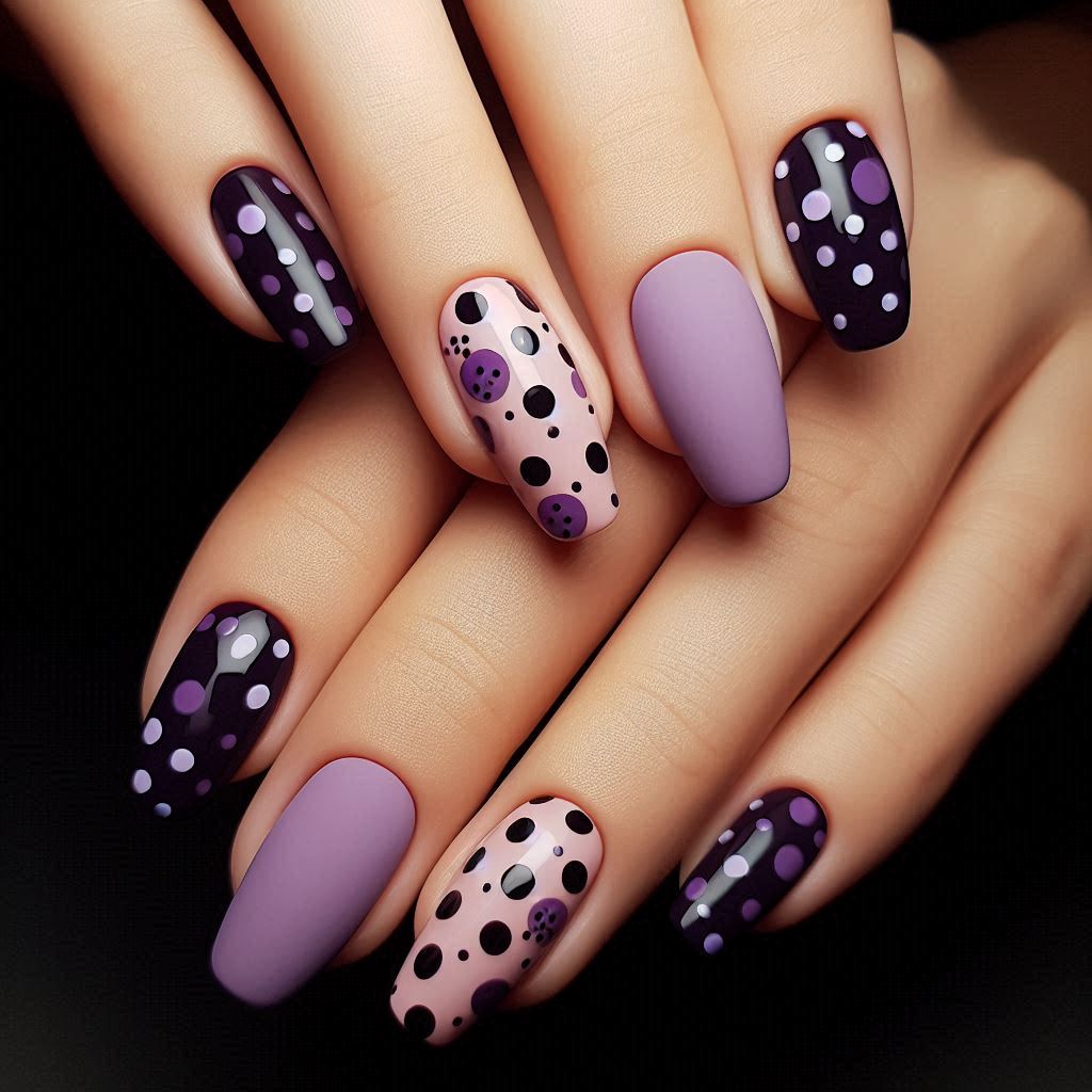 Nail Design with Polka Dots