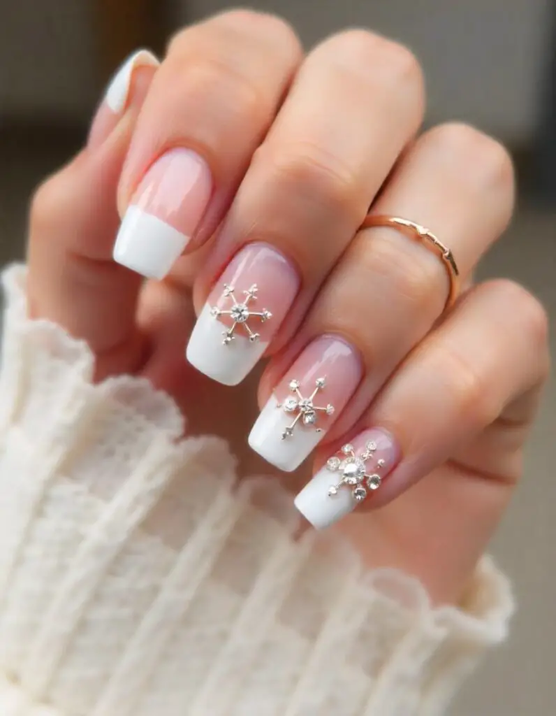 Rhinestone Nails for Weddings