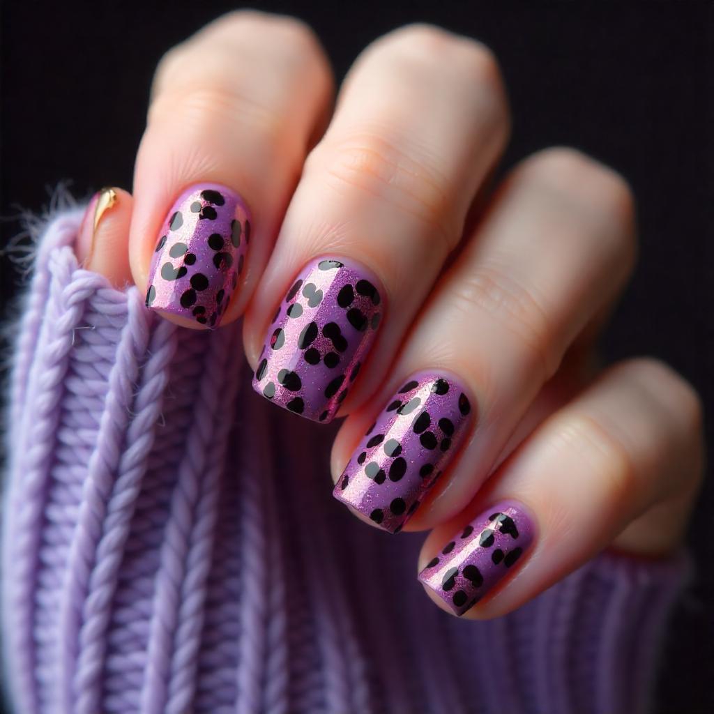 leopard nails