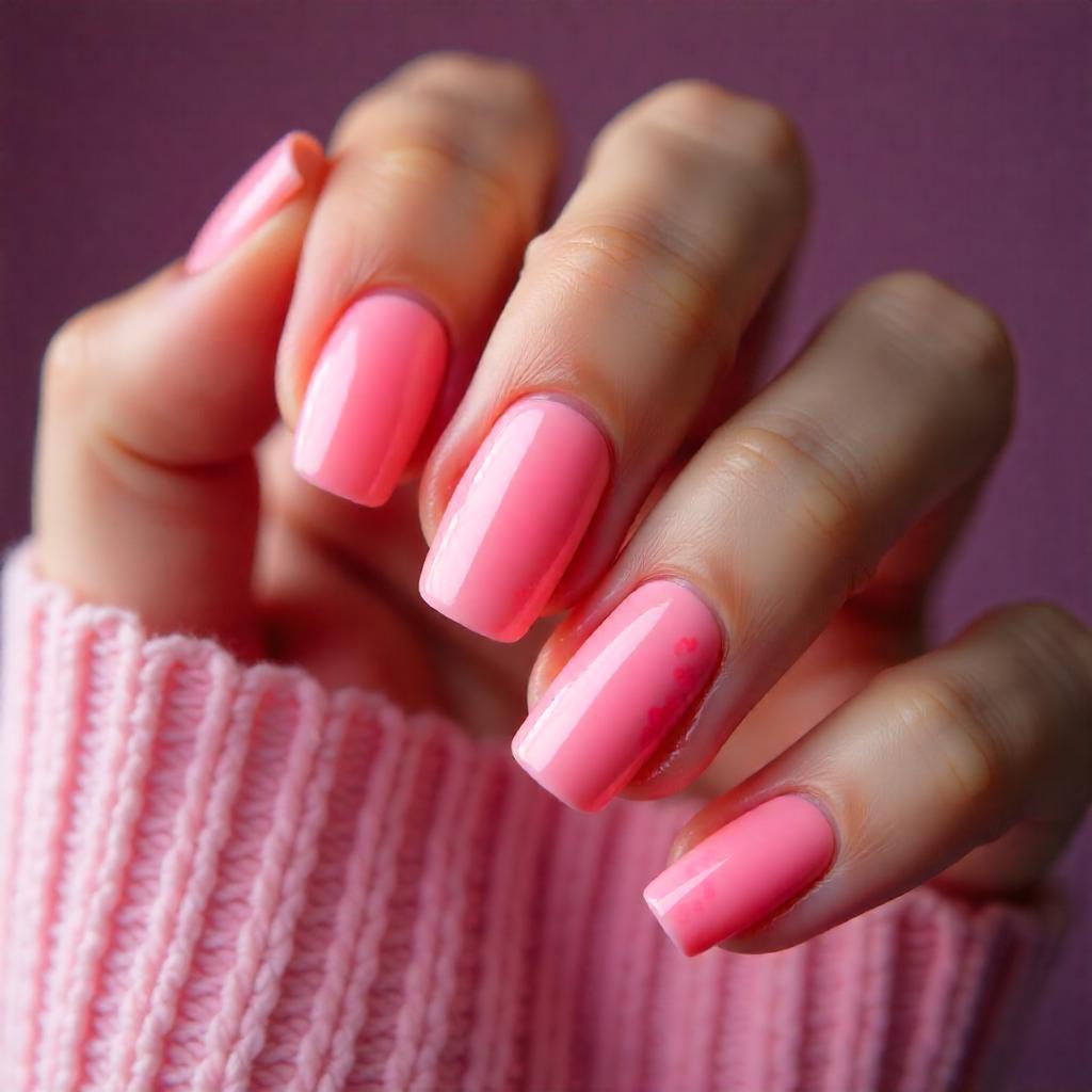 pink office nails