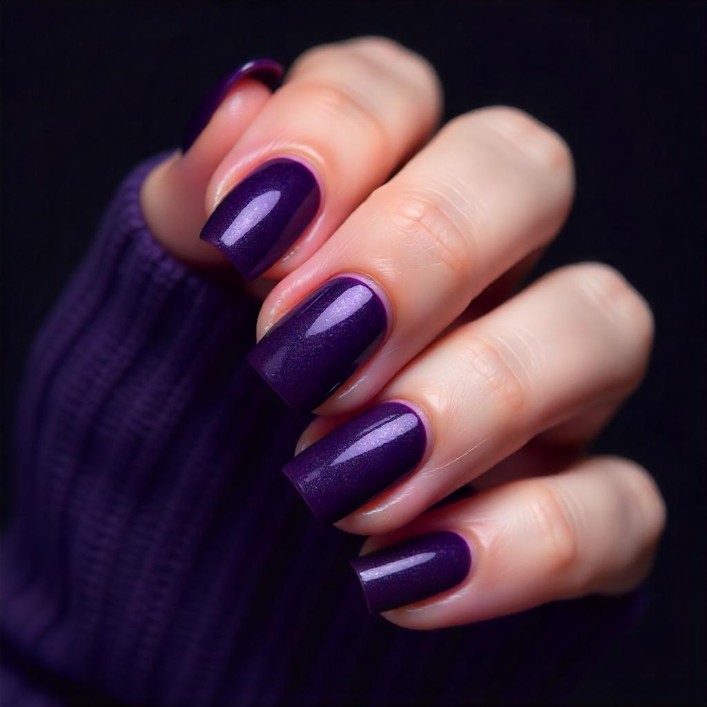 plum nails