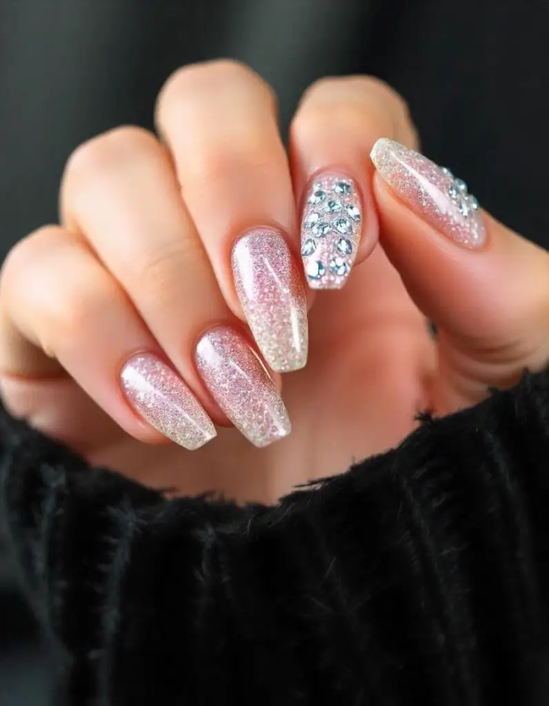 rhinestone nails