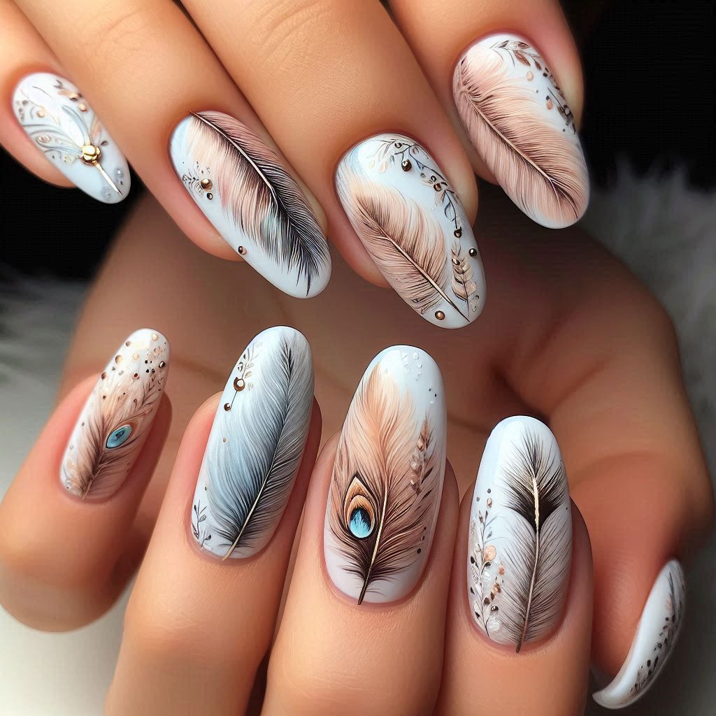 hippie nail designs